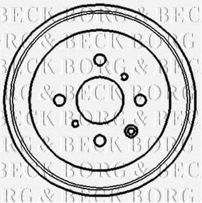 BORG & BECK bbr7120 -  Тормозной барабан